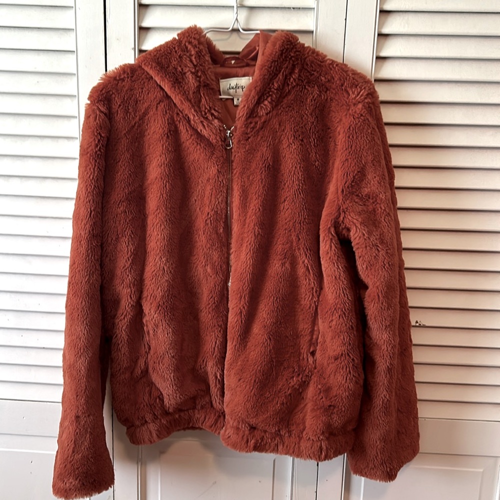 Daytrip Hooded faux fur Jacket